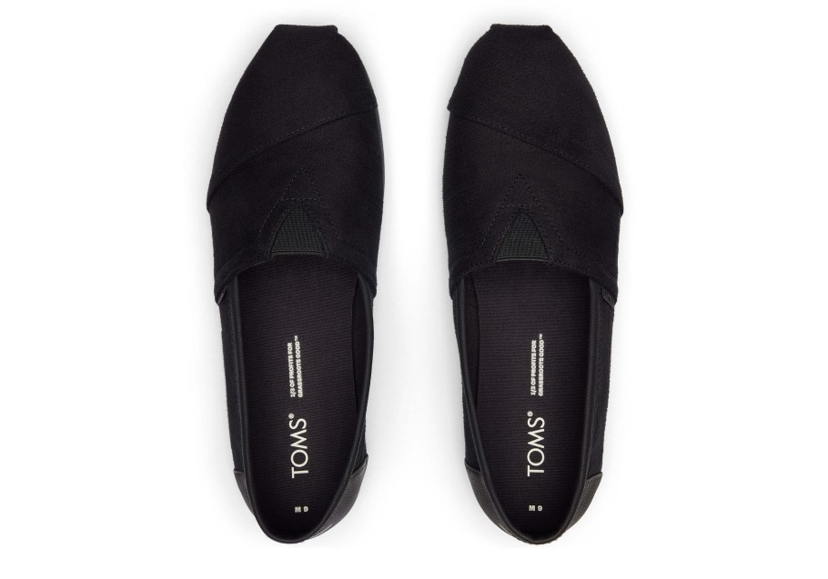 Toms Alpargata Synthetic Trim Black-Black