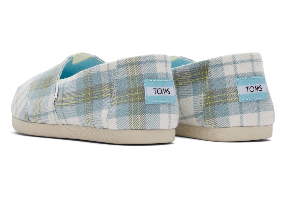 Toms Alpargata Plaid Blue Plaid