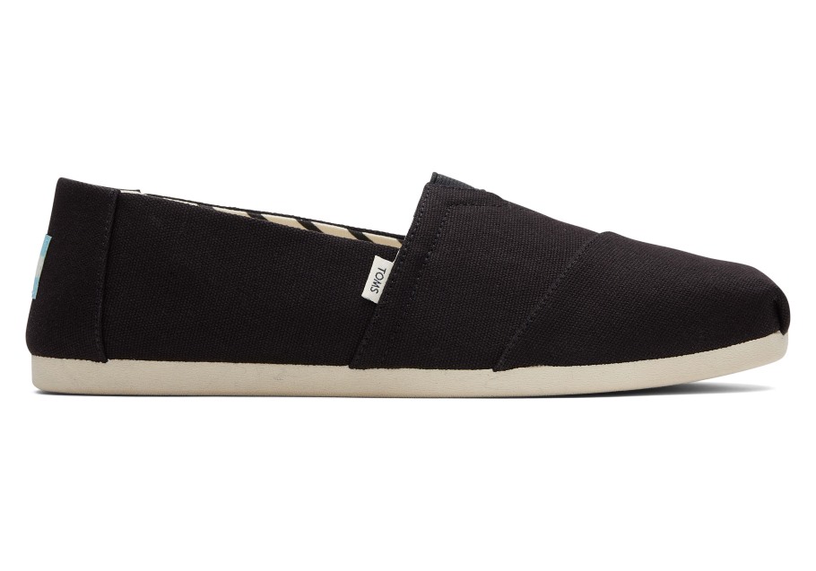 Alpargata Recycled Cotton Canvas Black Toms