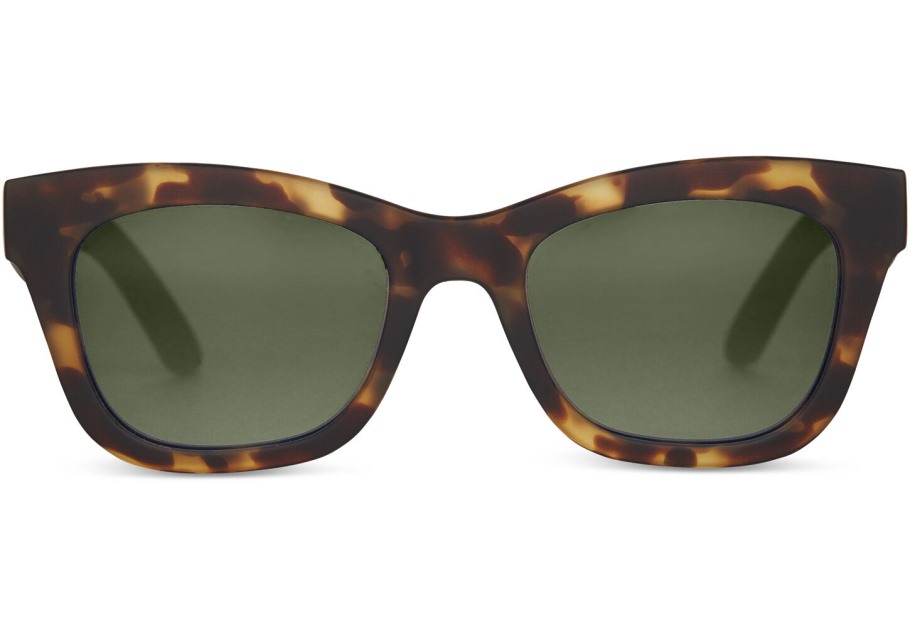 Toms Paloma Matte Blonde Tortoise-Olive Gradient Polarized