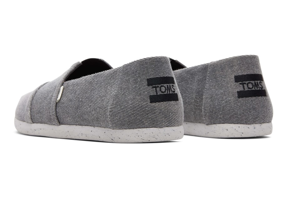 Toms Alpargata Distressed Twill Black Distressed