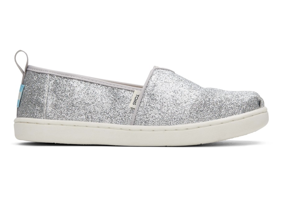 Toms Youth Alpargata Glimmer Silver