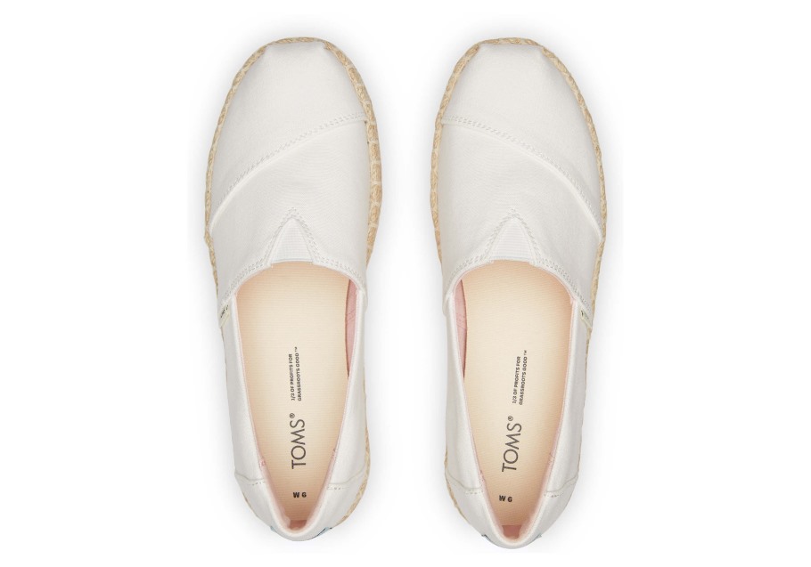 Toms Alpargata High Platform White