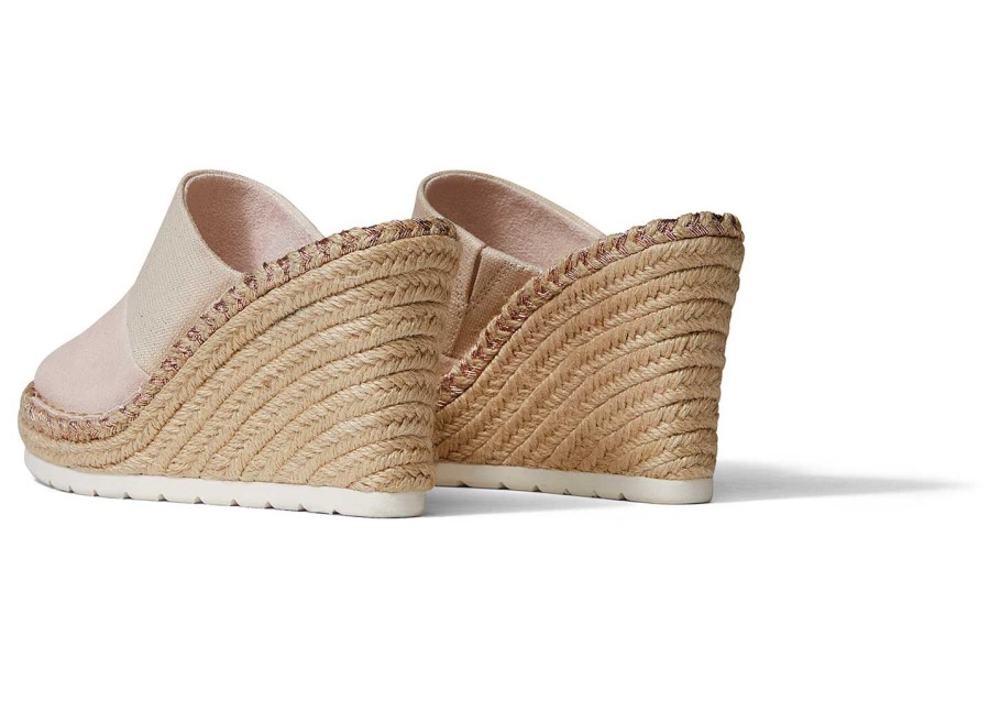 Toms Monica Mule Wedge Heel Peony