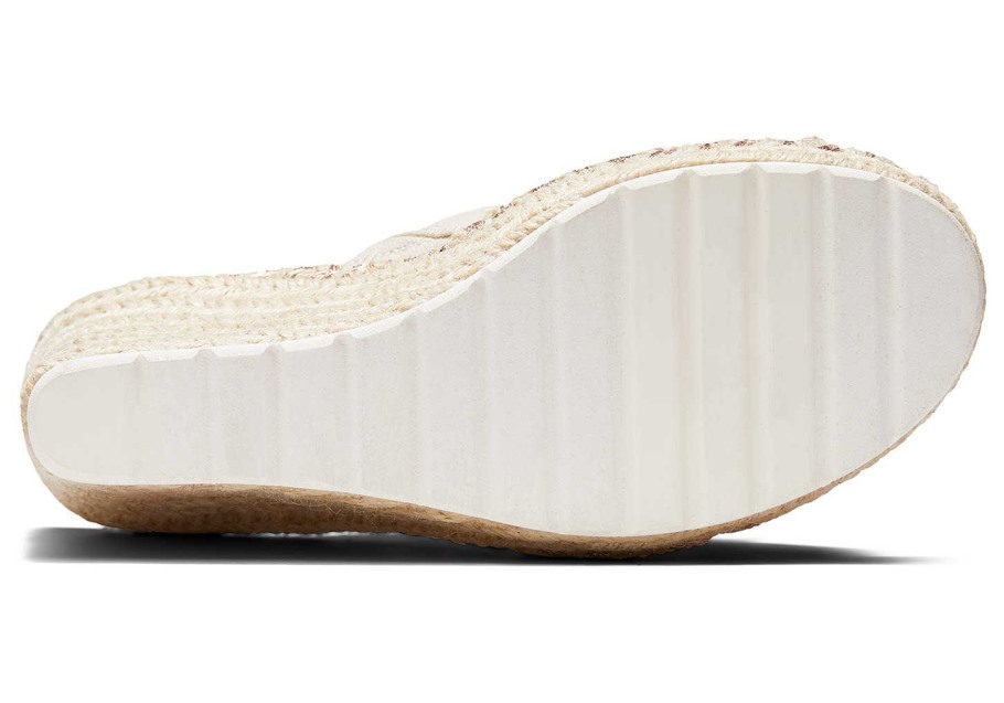 Toms Monica Mule Wedge Heel Peony