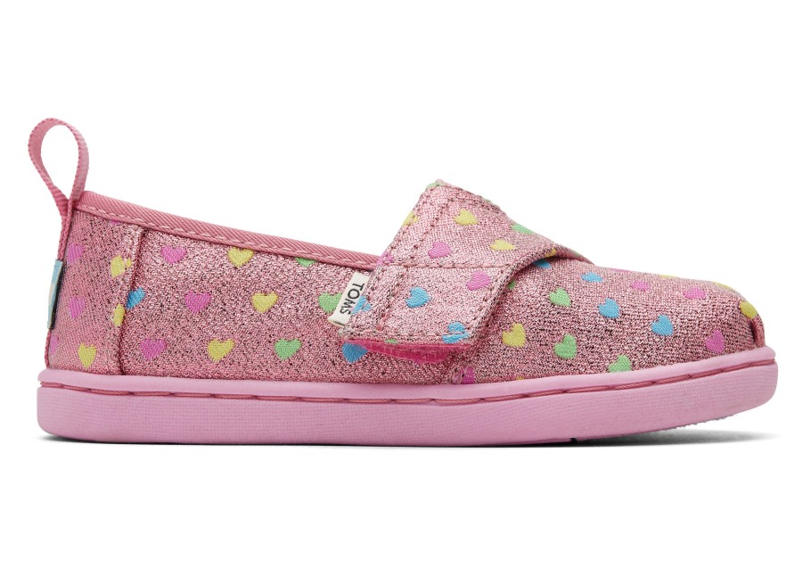 Toms Tiny Alpargata Hearts Multi Glimmer