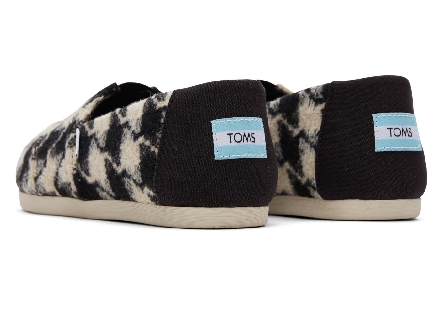 Toms Houndstooth Alpargata Black-White