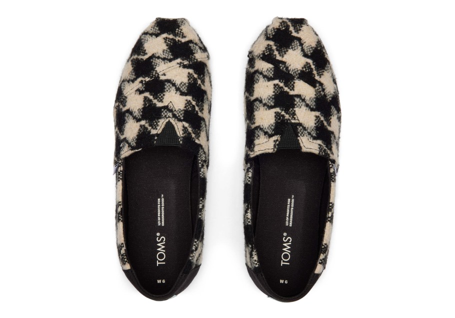 Toms Houndstooth Alpargata Black-White