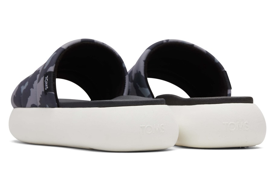 Toms Mallow Slide Repreve Grey Leopard