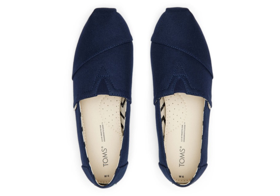 Toms Alpargata Recycled Cotton Canvas Navy