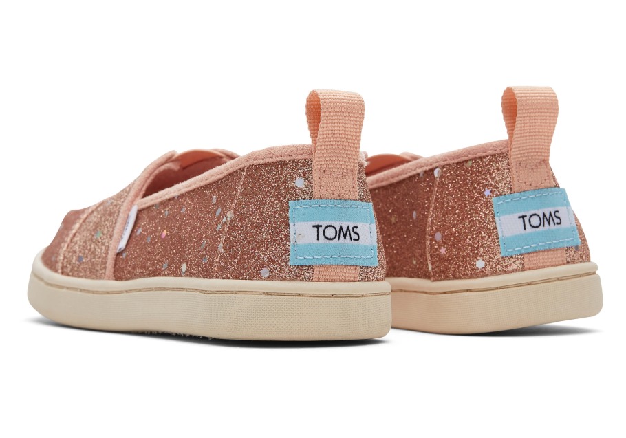 Toms Youth Alpargata Glitter Rose Gold