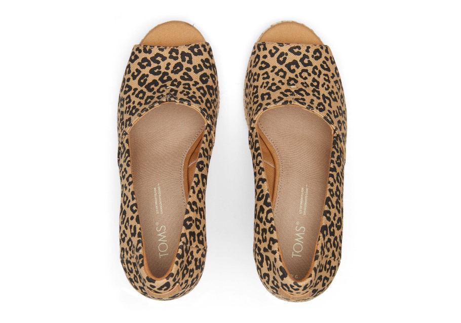 Toms Michelle Wedge Heel Mini Leopard