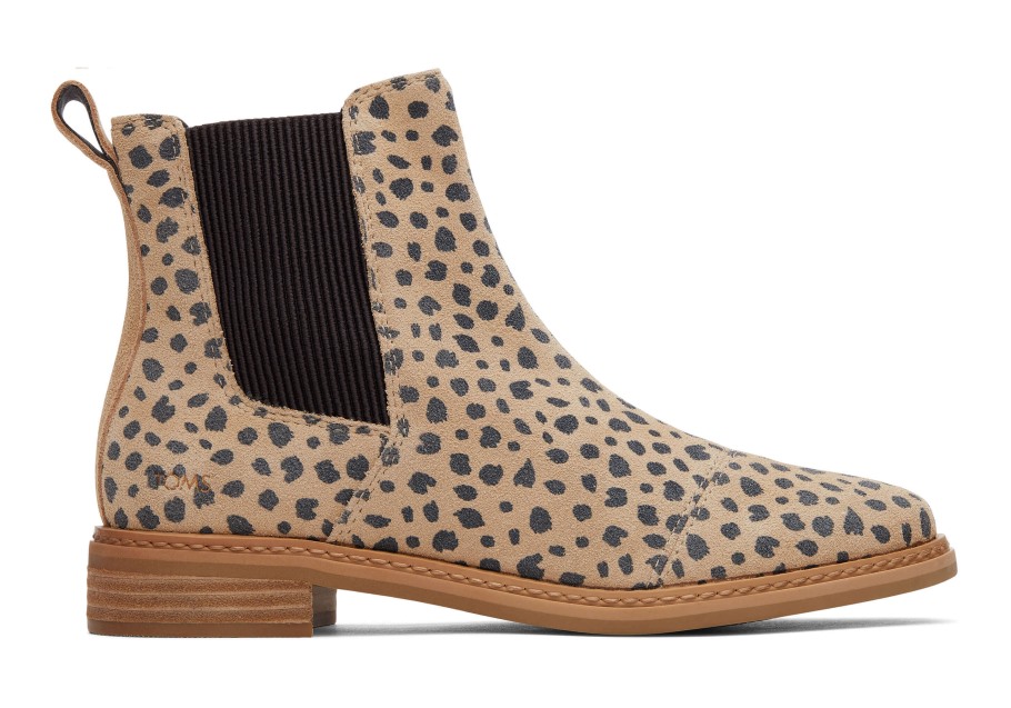 Toms Charlie Bootie Tan Cheetah