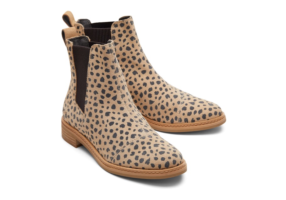 Toms Charlie Bootie Tan Cheetah