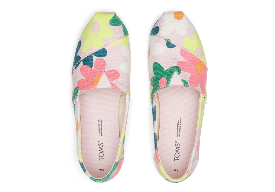 Toms Alpargata Retro Floral Chalky Pink