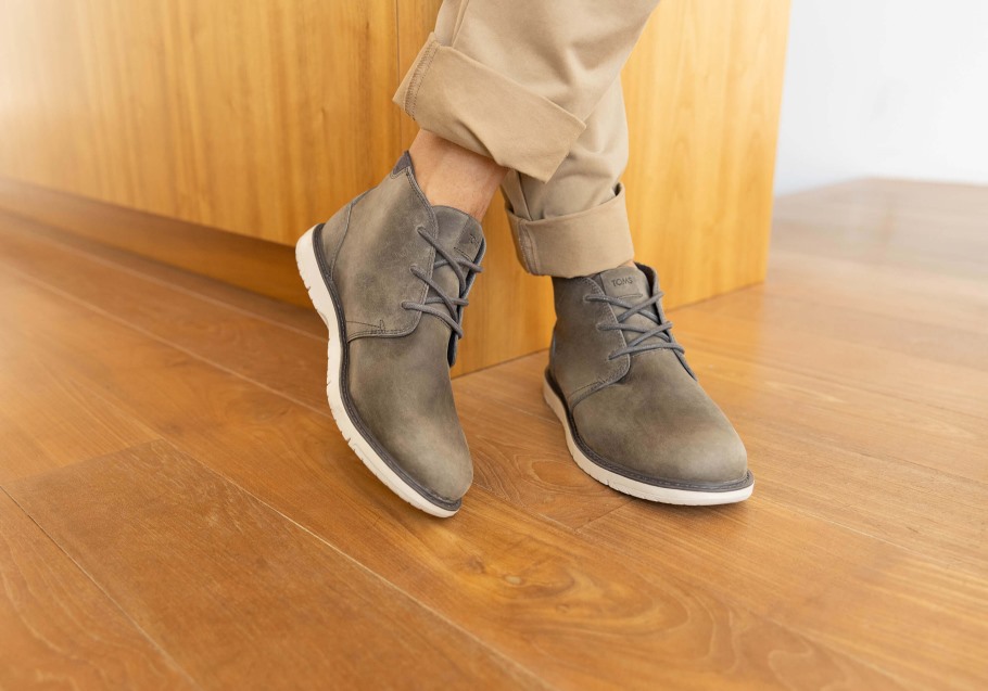 Toms Navi Boot Water Resistant Charcoal