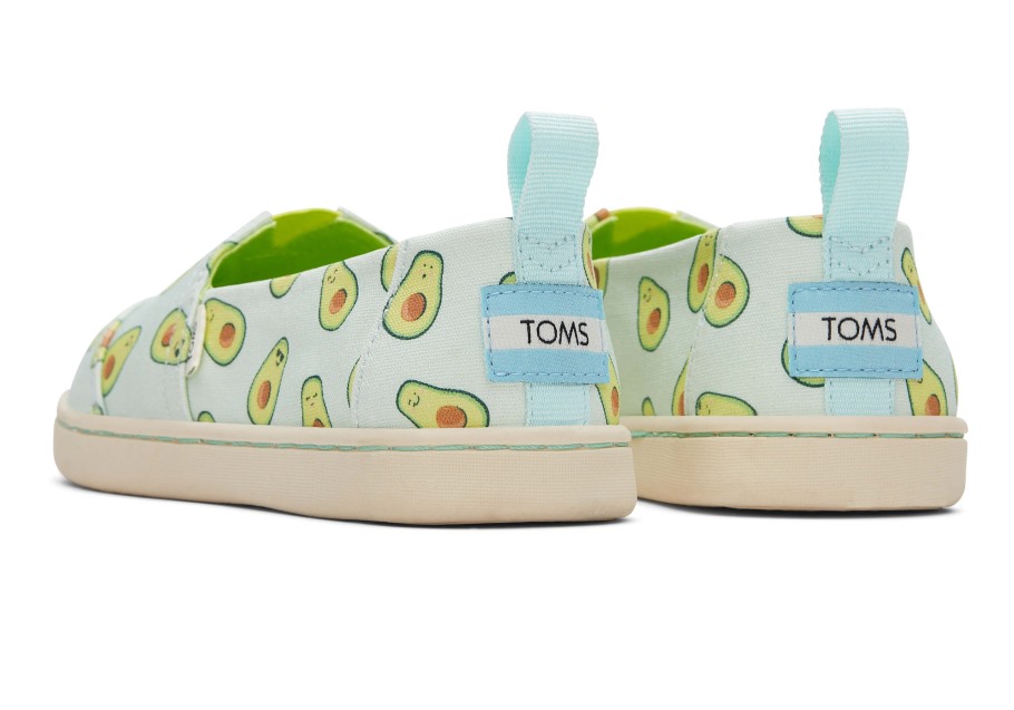 Toms Youth Alpargata Paper Source Light Aqua