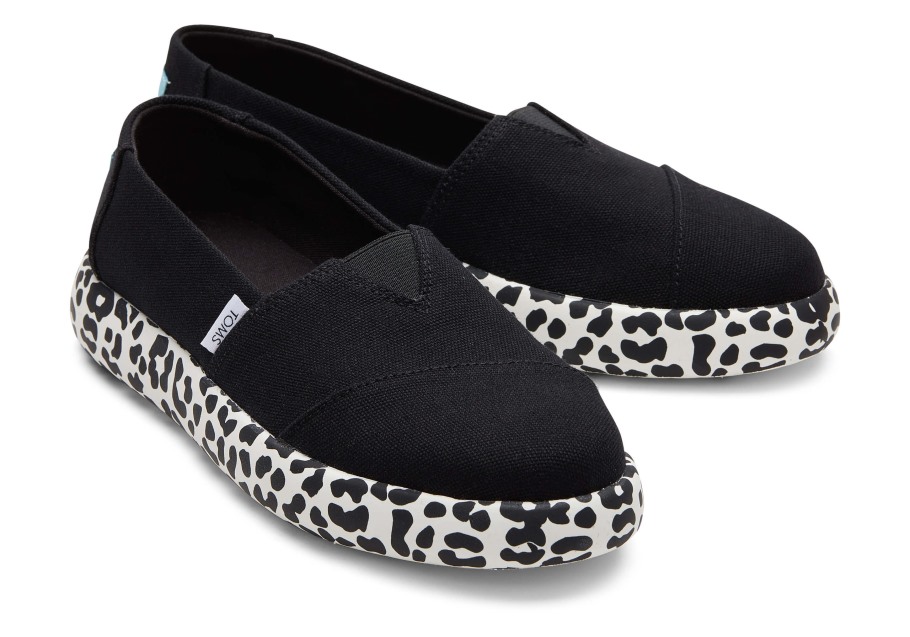 Toms Mallow Black Leopard