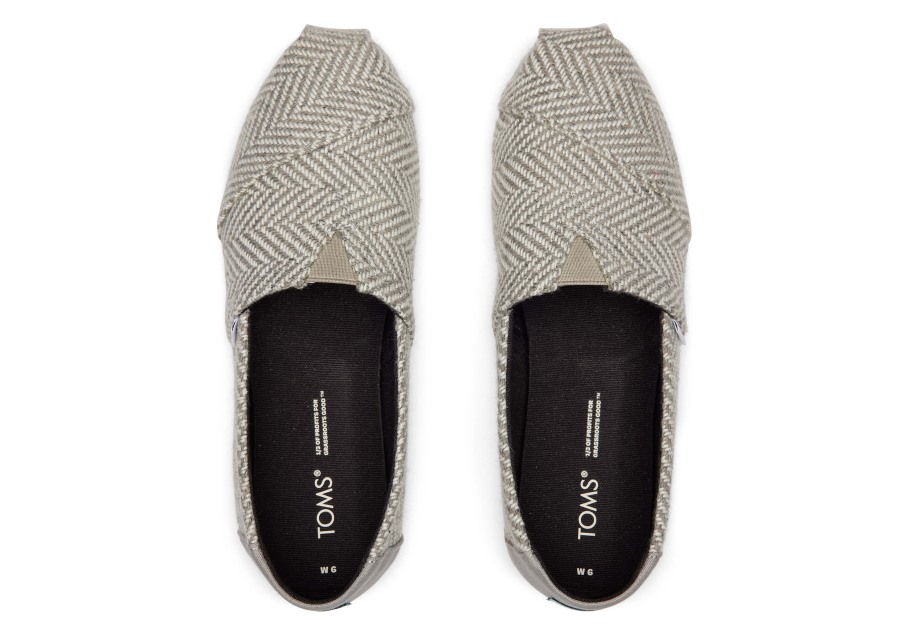 Toms Herringbone Alpargata Drizzle Grey