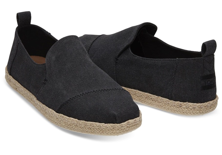 Toms Espadrille Alpargata Black Washed