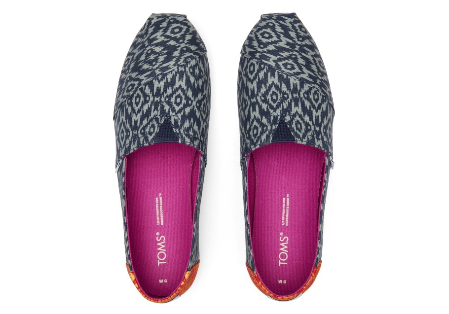 Toms Alpargata Ikat Diamonds Ikat Navy