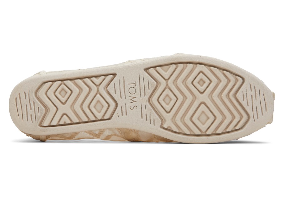 Toms Alpargata Chevron Lace Natural Chevron