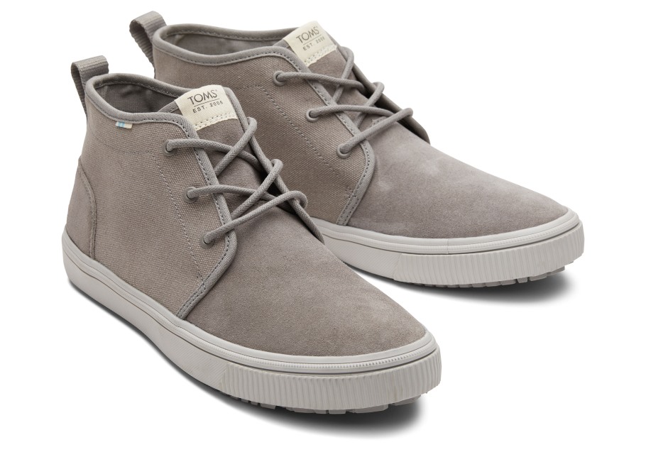 Toms Carlo Mid Terrain Water Resistant Sneaker Water Resistant Cement