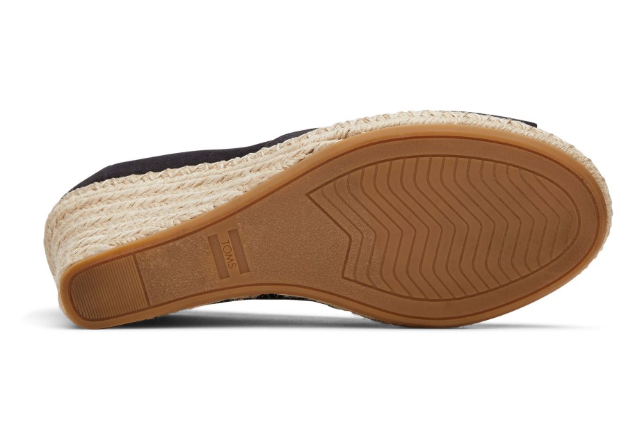 Toms Michelle Wedge Heel Black