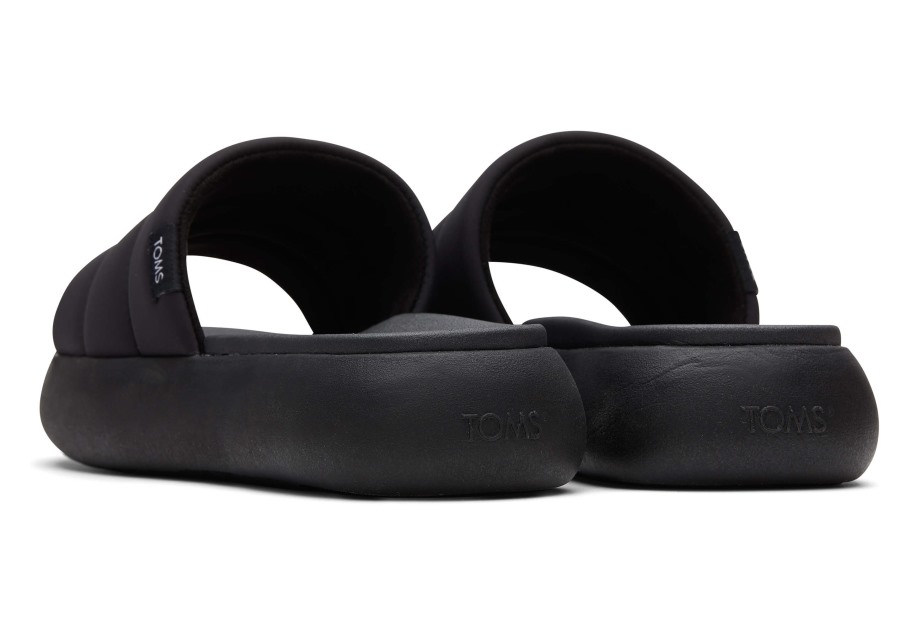 Toms Mallow Slide Repreve Black-Black