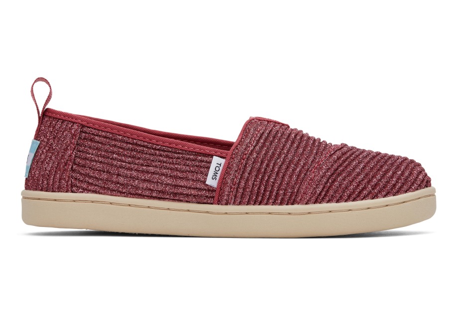 Toms Youth Alpargata Glimmer Dark Rose