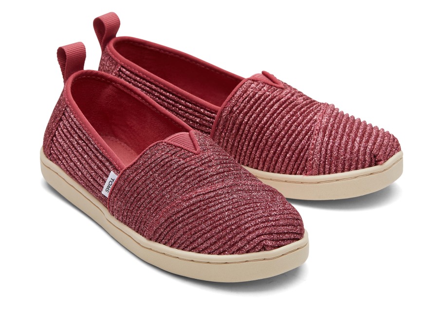 Toms Youth Alpargata Glimmer Dark Rose