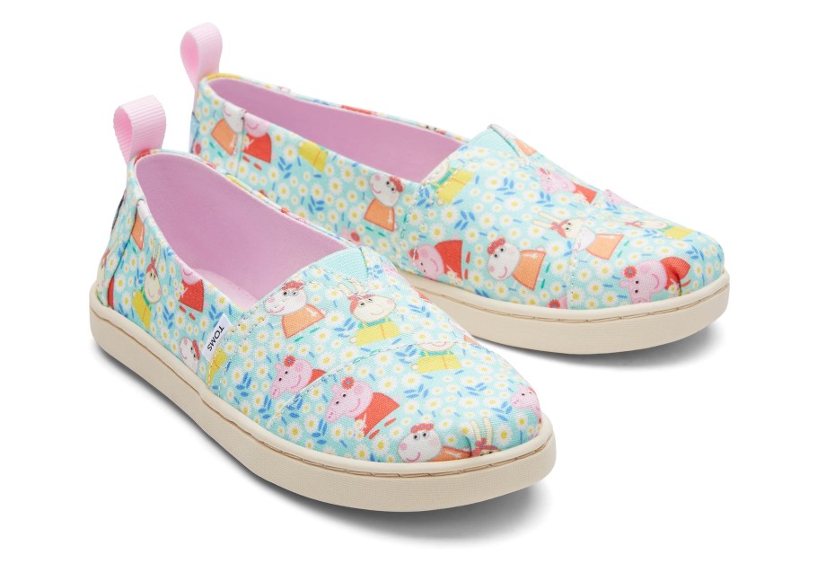 Toms Toms X Peppa Pig Youth Alpargata Light Jade