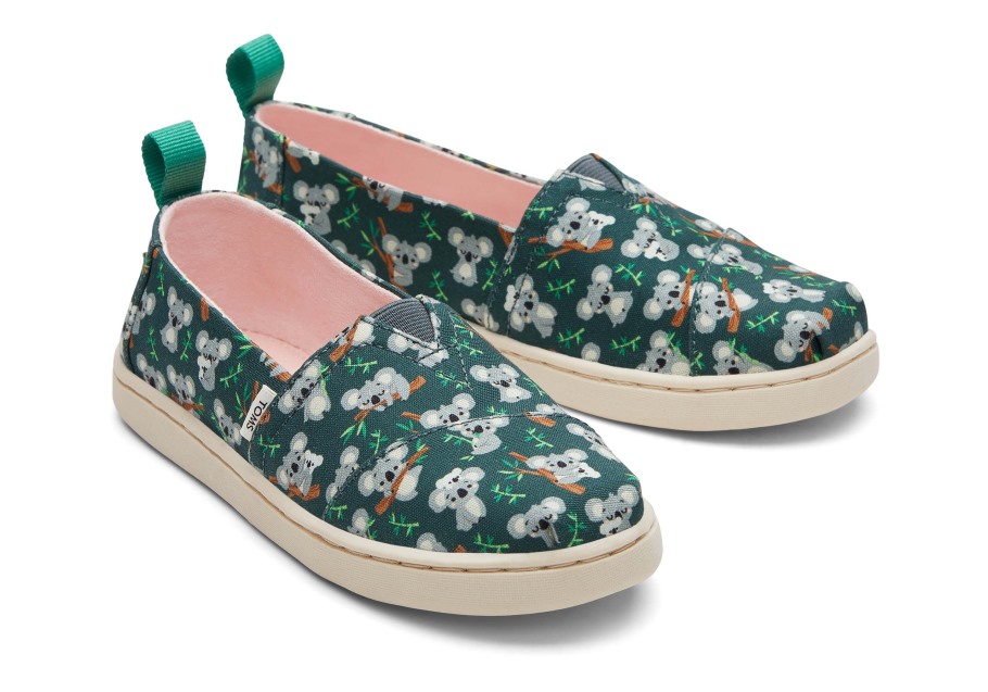 Toms Youth Alpargata Koala Forest Green