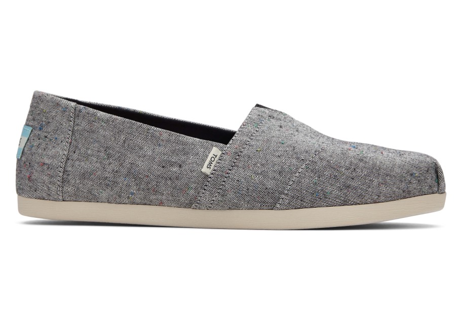 Toms Linen Alpargata Black
