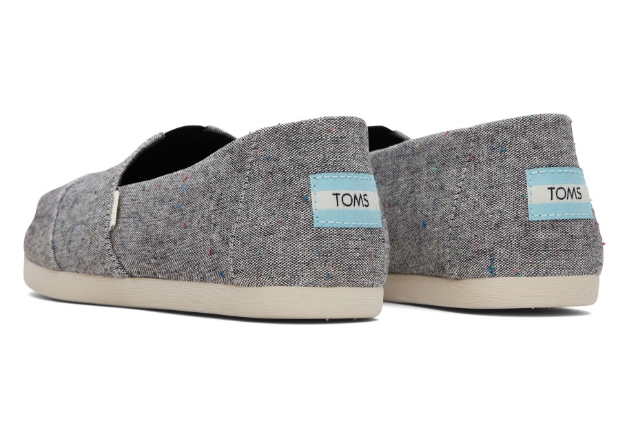 Toms Linen Alpargata Black