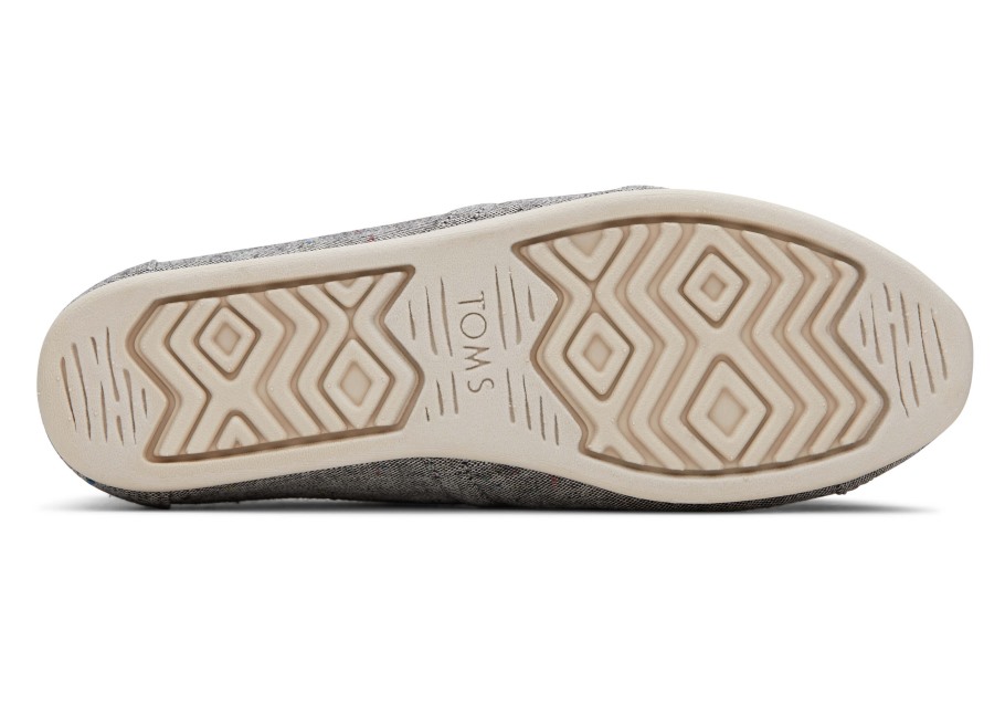 Toms Linen Alpargata Black