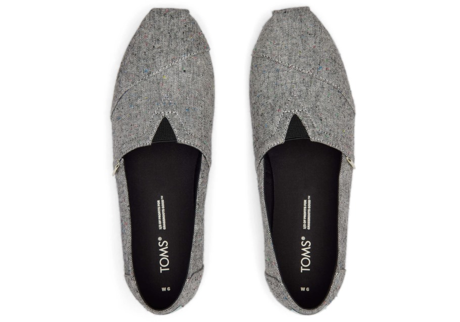Toms Linen Alpargata Black