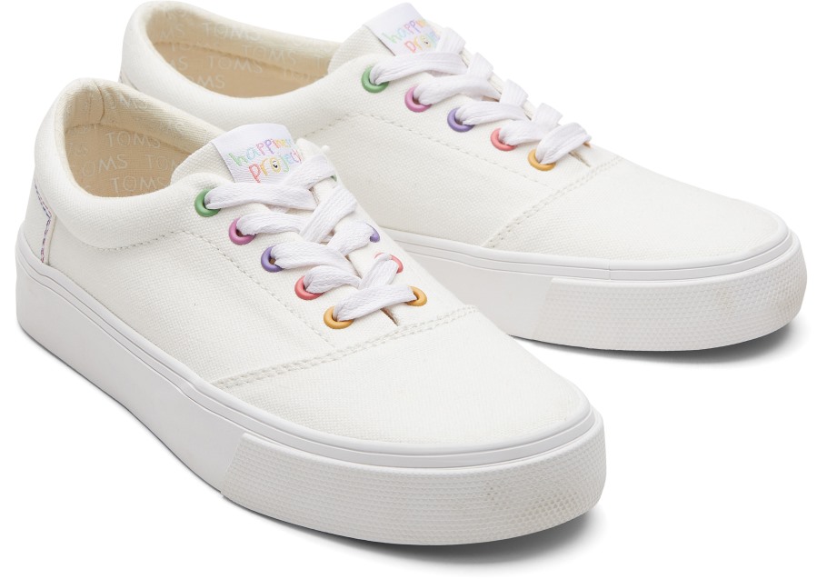 Toms Toms X Happiness Project Fenix White Lace