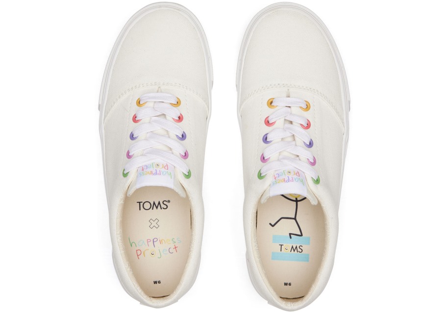 Toms Toms X Happiness Project Fenix White Lace