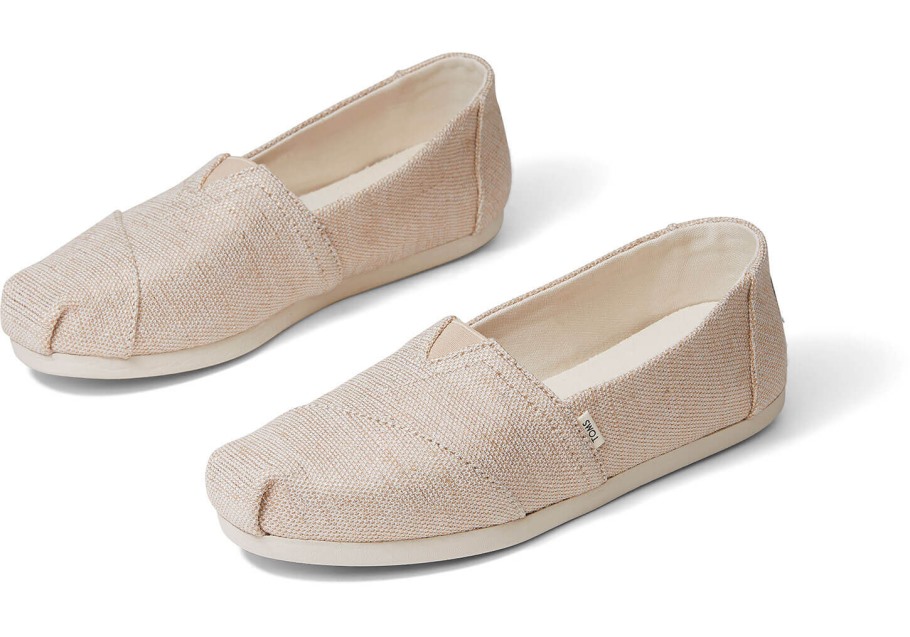 Toms Beige Alpargata Natural Metallic