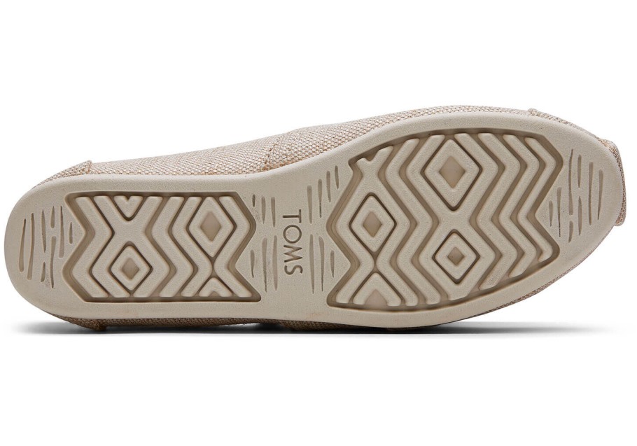 Toms Beige Alpargata Natural Metallic
