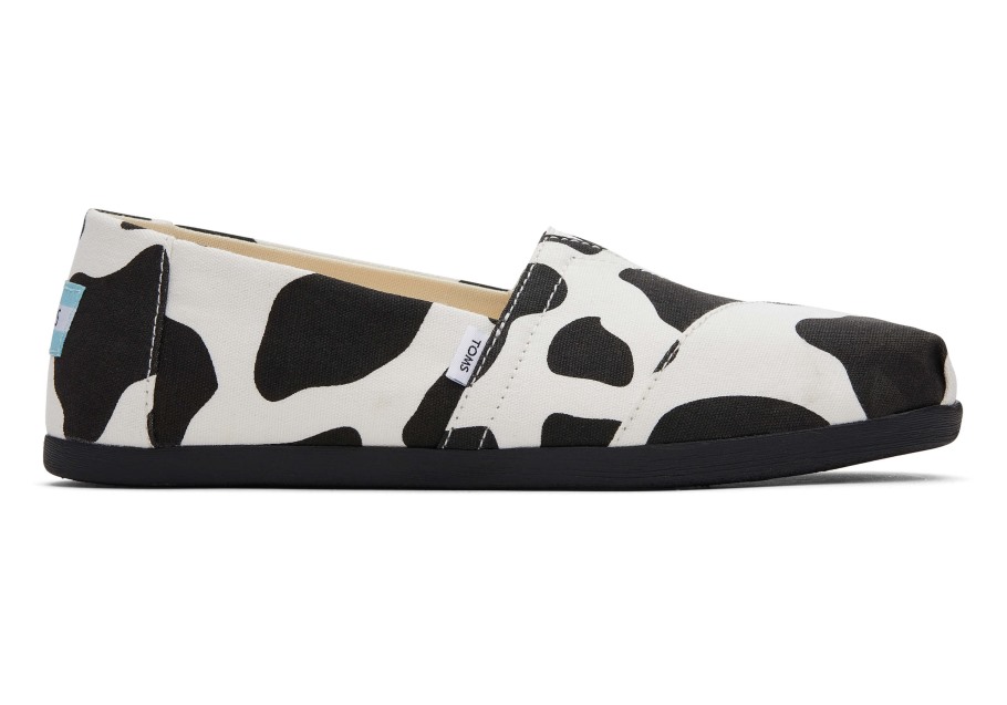 Toms Alpargata Cow Cow Print Black
